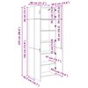 vidaXL Armoire de rangement 3 pcs Ch&ecirc;ne artisanal