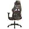 vidaXL Chaise de jeu avec repose-pied Camouflage et noir Tissu