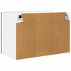 vidaXL Armoire suspendue avec porte 2 pcs Ch&ecirc;ne noir 60 x 31 x 40 cm