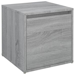 vidaXL Tiroir bo&icirc;te Sonoma gris 40,5x40x40 cm Bois d'ing&eacute;nierie