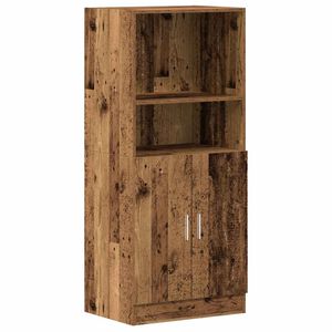 vidaXL Armoire de cuisine vieux bois 57x41,5x131,5 cm bois ing&eacute;nierie