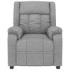 vidaXL Fauteuil de massage Gris clair Tissu