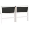 vidaXL T&ecirc;te de lit capitonn&eacute;e Gris clair 180 cm Pin massif