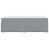 vidaXL Cadre de lit avec matelas Gris clair 90 x 200 cm tissu