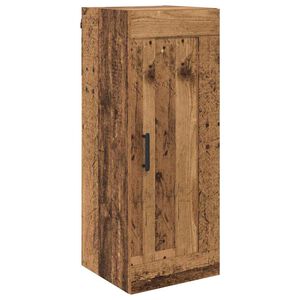 vidaXL Meuble mural Bois Ancien 34,5 x 34 x 90 cm Bois d'ing&eacute;nierie
