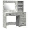vidaXL Table de Toilette 2 pc Gris 78.5 x 41 x 135 cm