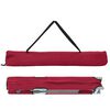 vidaXL Lit de camping pliant Rouge 194 x 62,5 x 42,5 cm