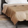 vidaXL Duvet d'&eacute;t&eacute; simple Dor&eacute; 155 x 220 cm Satin et Microfibre