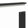 vidaXL Lit de Rangement Noir 150 x 200 cm Bois d'ing&eacute;nierie