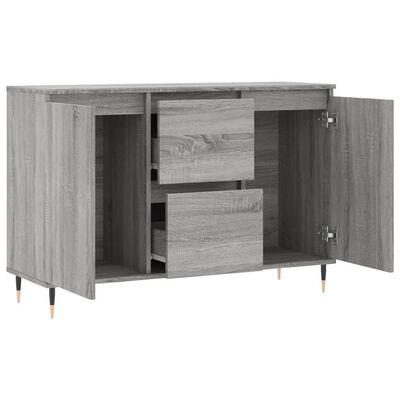 vidaXL Buffet sonoma gris 104x35x70 cm bois d'ingénierie