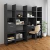 vidaXL Biblioth&egrave;que Gris 60x35x180 cm Bois d&rsquo;ing&eacute;nierie