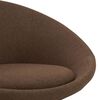 vidaXL Chaises pivotantes &agrave; manger lot de 2 marron tissu