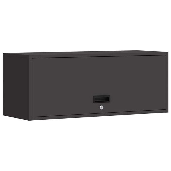 vidaXL Armoire murale pour garage Noir 90 x 33 x 35 cm