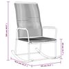 vidaXL Chaise &agrave; bascule de jardin noir 59x79,5x104 cm Rotin PVC