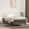 vidaXL Sommier &agrave; lattes de lit avec matelas Gris fonc&eacute; 100x200 cm