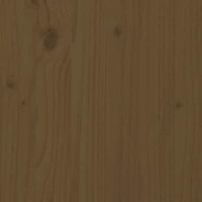 vidaXL Table de chevet Marron miel 50x34x50 cm Bois de pin massif