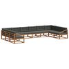 vidaXL Ensemble de canap&eacute;s d'ext&eacute;rieur 10 pc Naturel et Anthracite