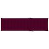 vidaXL Chaises longues lot de 2 et coussin rouge bordeaux Teck solide