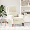 vidaXL fauteuil Cr&egrave;me 76 x 94 x 102 cm Velours