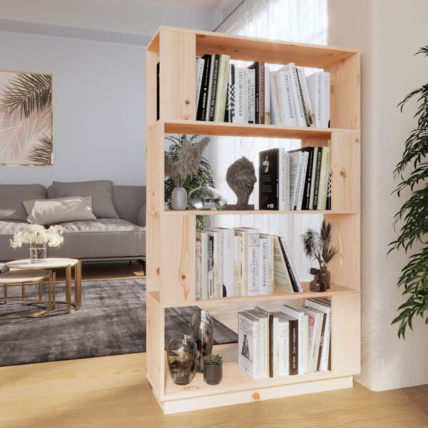 vidaXL Biblioth&egrave;que/S&eacute;parateur de pi&egrave;ce 80x25x132 cm Pin solide