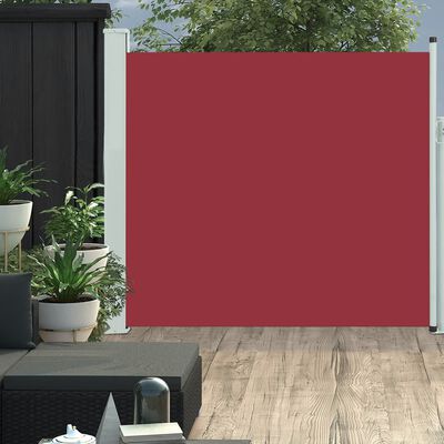 vidaXL Auvent latéral rétractable de patio 170x300 cm Rouge