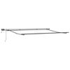 vidaXL Auvent R&eacute;tractable Noir 400 &times; 350 cm tissu