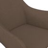 vidaXL Chaises pivotantes &agrave; manger lot de 4 taupe tissu