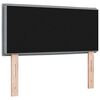 vidaXL T&ecirc;te de lit LED avec t&ecirc;te de lit Gris clair 100 cm Polyester