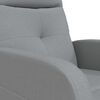 vidaXL Fauteuil de massage Gris clair Tissu