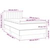 vidaXL Sommier &agrave; lattes de lit avec matelas Noir 100x200 cm Tissu