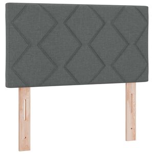vidaXL T&ecirc;te de lit Gris 80 cm tissu