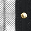 vidaXL Rideau de porte contre insectes 210x100cm 2 pcs magnétique noir