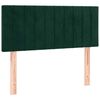 vidaXL Sommier &agrave; lattes de lit avec matelas vert fonc&eacute; 120x190 cm