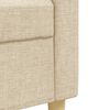 vidaXL Ensemble de canap&eacute;s 2 pcs cr&egrave;me tissu