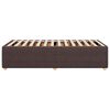 vidaXL Cadre de lit sans matelas marron fonc&eacute; 90x200 cm tissu