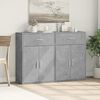 vidaXL Buffets 2 pcs gris béton 60x30x84 cm bois d'ingénierie