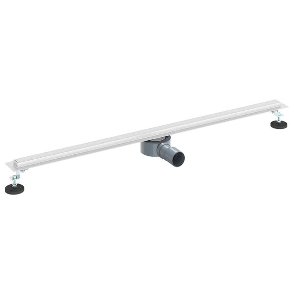 vidaXL &Eacute;vacuation de douche &agrave; 360&deg; avec mod&egrave;le slim Argent&eacute; 100 cm