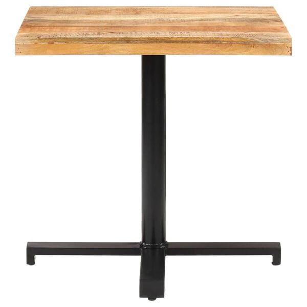 vidaXL Table de bistro Carr&eacute;e 80x80x75 cm Bois de manguier brut