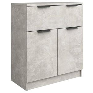 vidaXL Buffet Gris b&eacute;ton 60x30x70 cm Bois d'ing&eacute;nierie