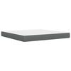 vidaXL Cadre de lit avec matelas Gris fonc&eacute; 180 x 200 cm tissu