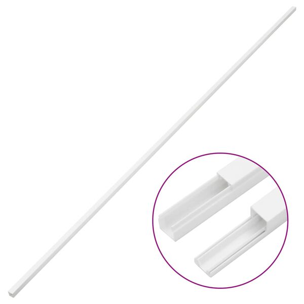 vidaXL Goulotte de c&acirc;ble 25x25 mm 30 m PVC