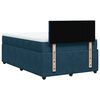 vidaXL Sommier &agrave; lattes de lit et matelas bleu 120x200 cm velours