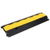 vidaXL Rampe de protection de c&acirc;ble avec 2 canaux 100 cm caoutchouc