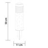 Luxform Lampe de jardin LED solaire intelligente hybride Anthracite