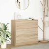 vidaXL Buffet ch&ecirc;ne sonoma 80x35x76 cm bois d'ing&eacute;nierie