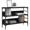 vidaXL Table console noir 100x32x75 cm bois d'ing&eacute;nierie