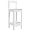 vidaXL Ensemble de bar de jardin 5 pcs blanc bois massif de pin