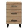vidaXL Cabinet de chevet avec tiroir Ch&ecirc;ne artisanal 40 x 40 x 66 cm