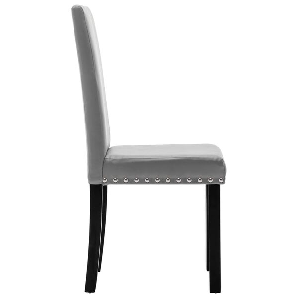 vidaXL Chaises &agrave; manger lot de 6 gris similicuir