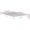 vidaXL Cadre de lit sans matelas sonoma gris 120x190 cm
